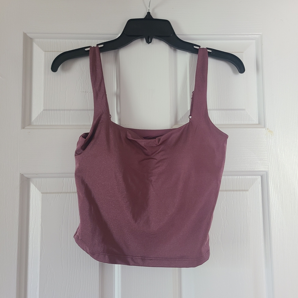 Klassy Network Mauve Crop Top